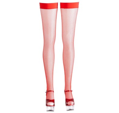 Hold-up Stockings red M